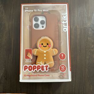 ARTIKL POPPET iPhone Case Fit iPhone 16 Pro Max CHRISTMAS Ginger Bread Stand New